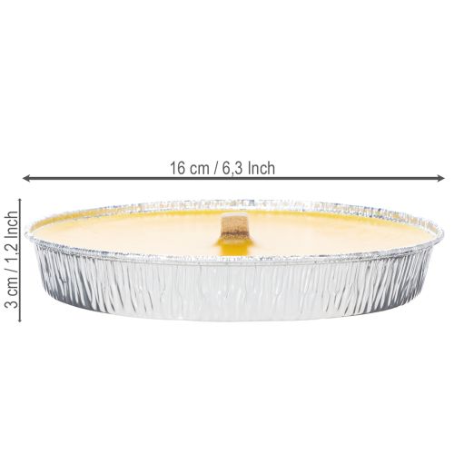 Produkt Świeca zapachowa cytronella przeciw owadom, misa z płomieniem idealna na balkony, tarasy i pikniki, 16 cm