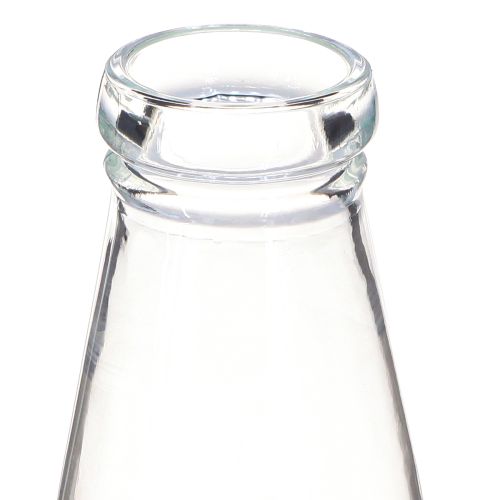 Produkt Dekoracja na butelkę szklany wazon na butelkę wykonany ze szkła Ø7,5cm H19cm