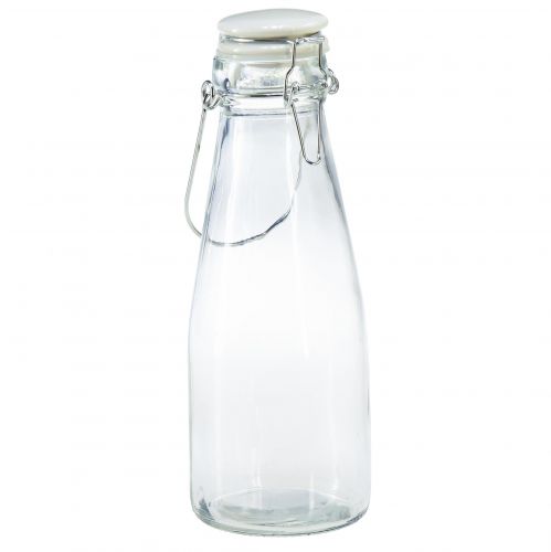 Produkt Dekoracja butelki szklana butelka z zakrętką Ø8cm 24cm