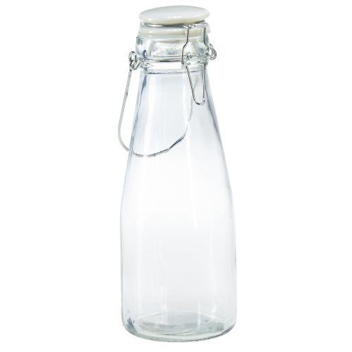Produkt Dekoracja butelki szklana butelka z zakrętką Ø8cm 24cm