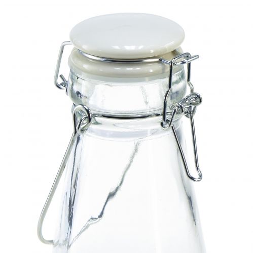 Produkt Dekoracja butelki szklana butelka z zakrętką Ø8cm 24cm