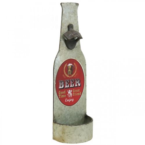 Produkt Otwieracz do butelek w stylu vintage z metalową dekoracją z pojemnikiem wys.41cm