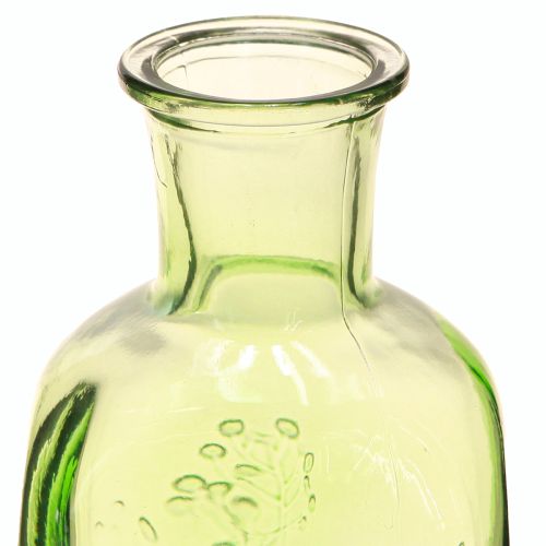 Produkt Wazon szklany wazon z motywem butelka szkło zielone wys. 19cm 2szt