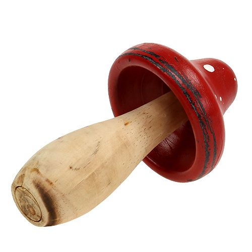 Floristik24 Drewniany muchomor 21cm