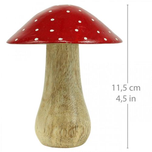 Floristik24 Muchomor dekoracyjny drewniany grzyb jesienna dekoracja drewno 11,5×Ø10cm