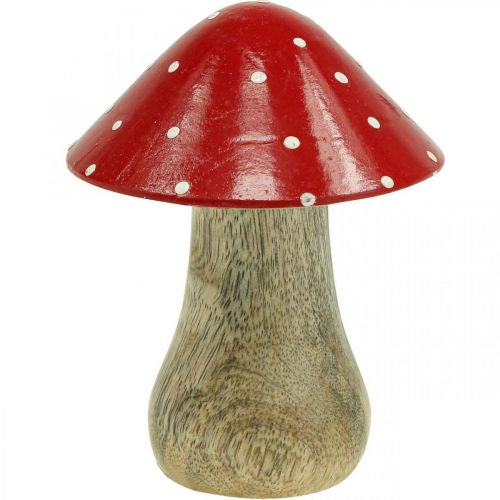 Floristik24 Fly agaric deco drewniany grzybek jesienna dekoracja drewno 10×8cm