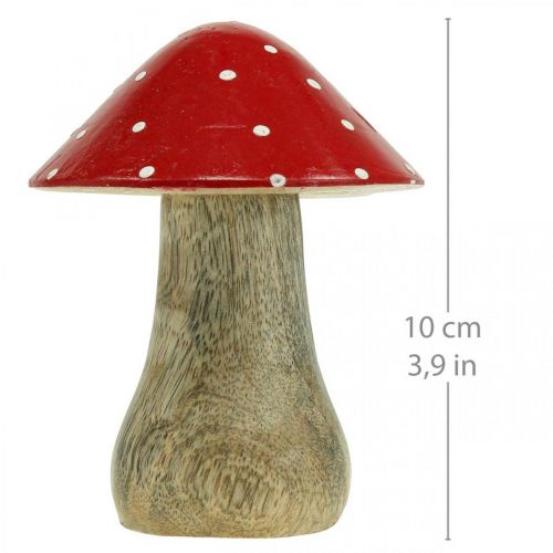 Floristik24 Fly agaric deco drewniany grzybek jesienna dekoracja drewno 10×8cm