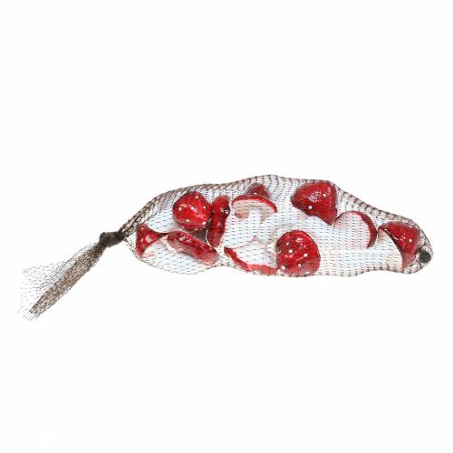 Floristik24 Dekoracyjny zestaw muchomor czerwony, biały 6–7cm 12szt