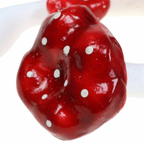 Floristik24 Dekoracyjny zestaw muchomor czerwony, biały 6–7cm 12szt