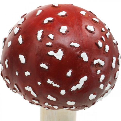 Deco muchomor czerwony, biały, jesienny dekoracja grzyb Ø10,5cm H21cm