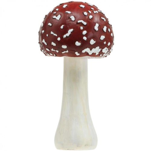 Deco muchomor czerwony, biały, jesienny dekoracja grzyb Ø10,5cm H21cm