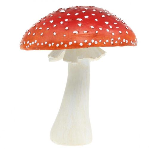 Deco muchomor czerwony, biały Dekoracja stołu jesienny grzyb Ø16cm H19cm