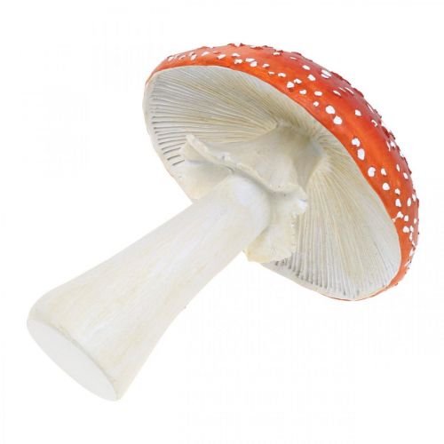 Deco muchomor czerwony, biały Dekoracja stołu jesienny grzyb Ø16cm H19cm
