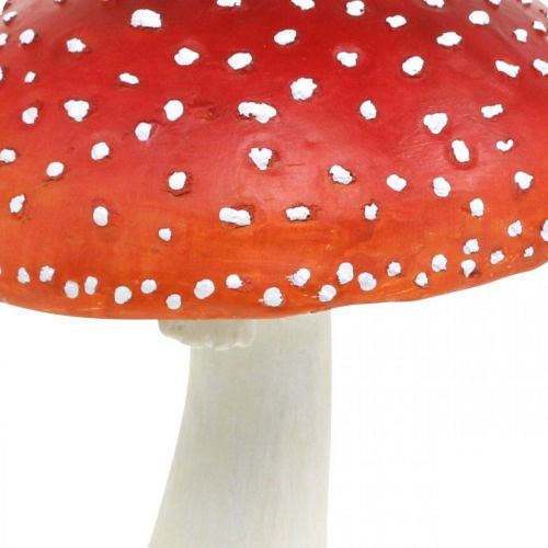 Deco muchomor czerwony, biały Dekoracja stołu jesienny grzyb Ø16cm H19cm