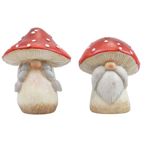 Produkt Muchomor czerwony dekoracja grzyby jesienna dekoracja czerwony biały Ø6cm wys.7,5cm 4 szt.