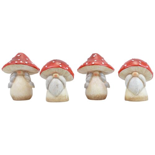 Produkt Muchomor czerwony dekoracja grzyby jesienna dekoracja czerwony biały Ø6cm wys.7,5cm 4 szt.