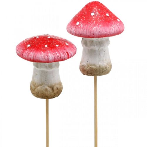 Floristik24 Toadstools Decorative Plug Autumn Flower Plug Assorted H6/7cm 6szt.