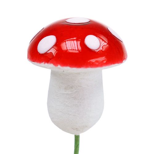 Floristik24 Muchomorki mini na druciku 1,8cm 100szt.