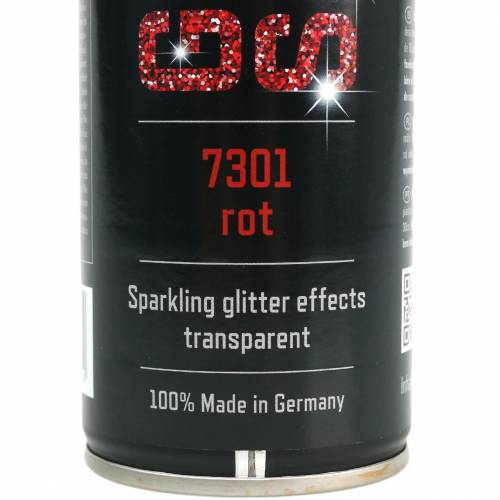 Floristik24 Brokatowy Spray Czerwony 400ml