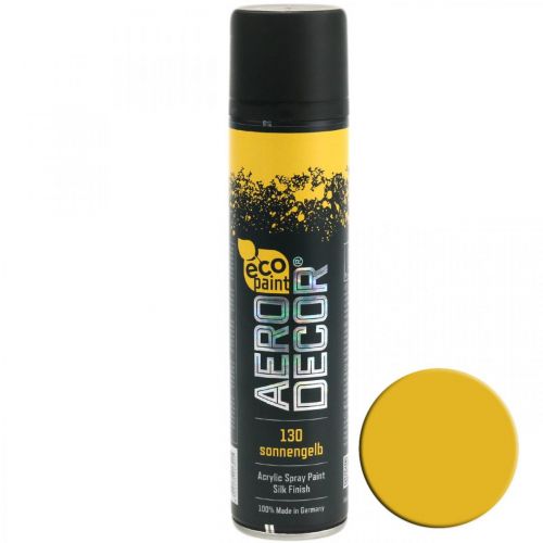 Floristik24 Kolorowy spray jedwabisty matowy słoneczny żółty 400ml