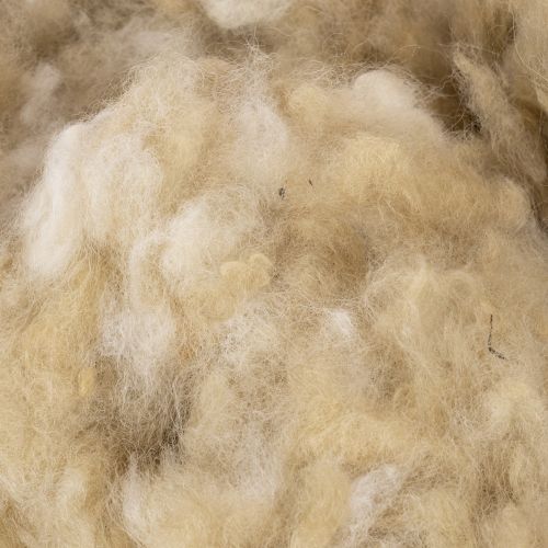 Naturalna beżowa wełna owcza, luzem, do prac rękodzielniczych i dekoracji, 250g | Floristik24.pl