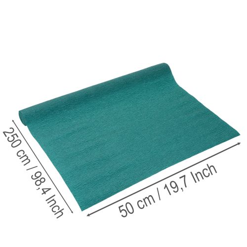 Papier florystyczny krepowy, niebieski, rolka 50x250cm | Floristik24.pl