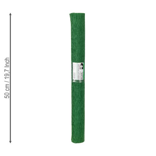 Produkt Papier florystyczny krepowy ciemnozielony 50x250cm