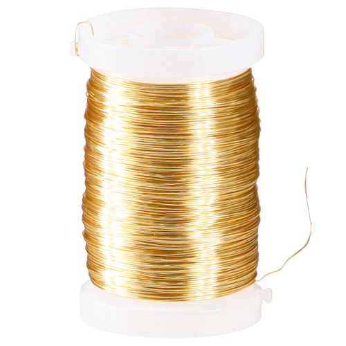 Produkt Drut florystyczny Drut mirtowy Drut dekoracyjny złoty 0,30mm 100g 3 sztuki