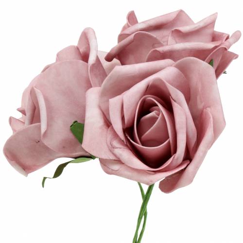 Floristik24 Róża piankowa Ø10cm antyczny róż 8szt