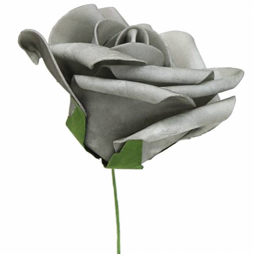Produkt Róża piankowa Ø10cm szara 8szt