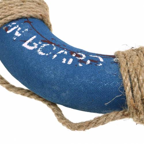 Floristik24 Deco Life Ring Styrofoam Blue Red White Ø20cm Assorted 2szt.