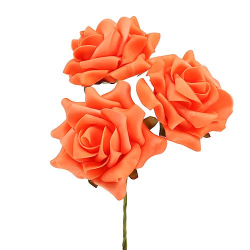 Produkt Piankowa Róża Ø10cm Pomarańczowa 8szt
