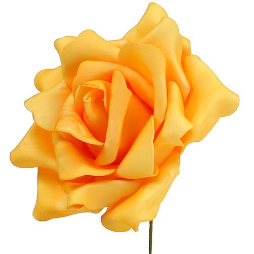Produkt Róża piankowa Ø15cm Żółta 4 szt
