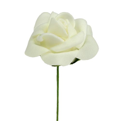 Produkt Róża piankowa Ø4,5cm Kremowa 36 szt