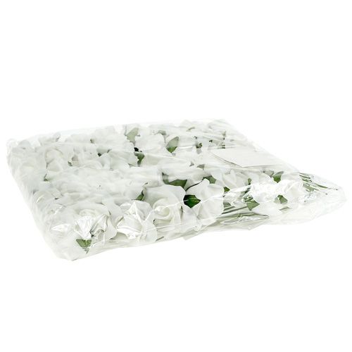 Produkt Róża piankowa Ø 3,5cm biała 48 szt