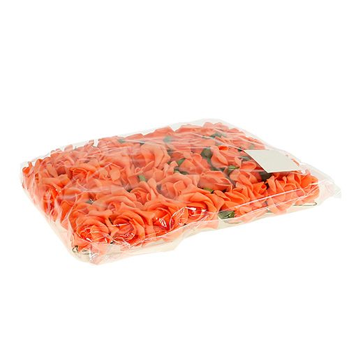Produkt Róża piankowa Ø 3,5cm pomarańczowa 48 szt