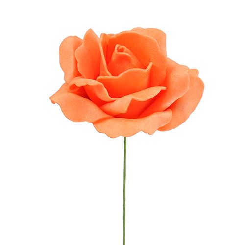 Produkt Róża piankowa Ø 6cm pomarańczowa 27 szt
