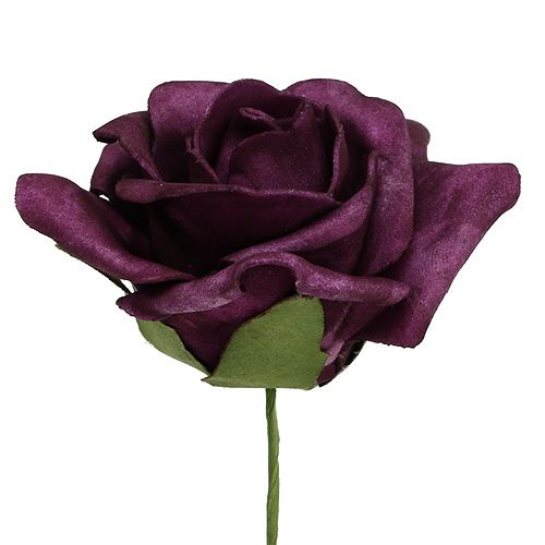 Produkt Róże piankowe Ø7,5cm Fioletowe 18 szt