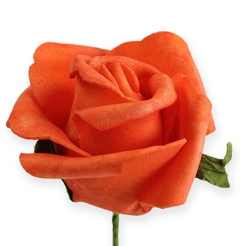 Produkt Róża piankowa Ø4.5cm pomarańczowa 36szt