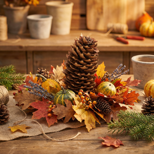 Produkt Szyszki naturalne, szyszki ozdobne do prac rękodzielniczych, 10-11 cm, 5 szt.