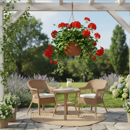 Produkt Wiszący kosz Ø25cm terakota