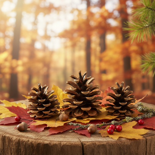 Produkt Szyszki sosny czarnej 5cm naturalne 5szt