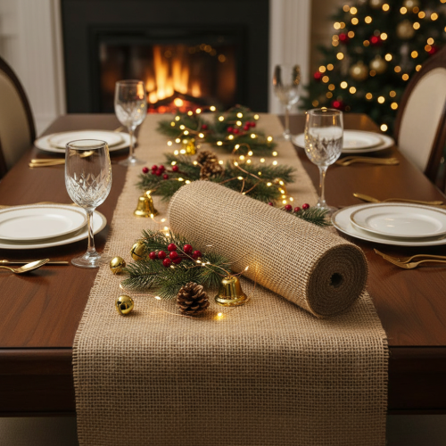 Produkt Bieżnik wstążka jutowa naturalna 30cm 10m