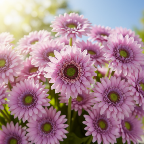 Produkt Sztuczne Kwiaty Gerbera Ogrodowa Sztuczne Kwiaty Fioletowe 47cm