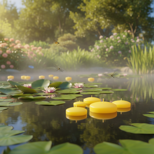 Produkt Pływająca świeca, element dekoracyjny, uniwersalne zastosowanie w domu i ogrodzie, 8 cm, 8 sztuk