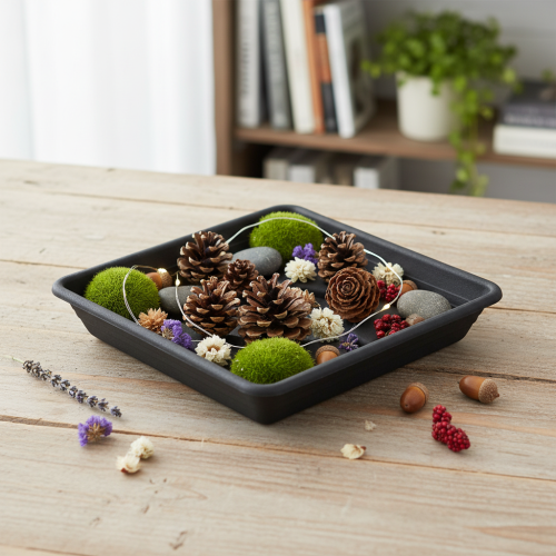 Produkt Podkładka Lara kwadratowa 20cm x 20cm antracytowa 1 szt