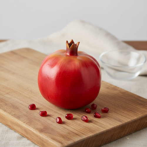 Produkt Granat ozdobny owoc sztuczna czerwona dekoracja okna 10,5cm