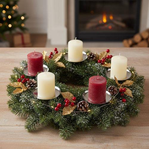 Produkt Świecznik srebrny Ø10cm 4 szt