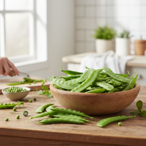 Produkt Zielony groszek Sztuczne warzywa spożywcze 11,5cm 24 szt