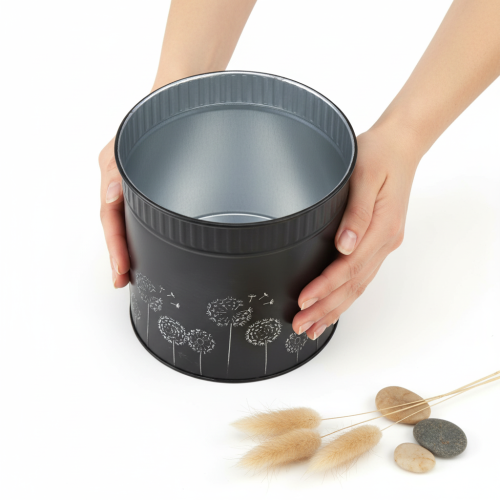 Produkt Doniczka na mniszek lekarski, czarna, Ø15,5cm, wys.15,5cm